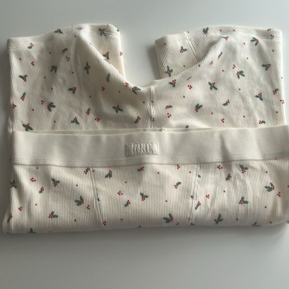 Skims Cotton Rib Boxer Shorts In Limited Edition Holly Print, Size Large, NWOT - Picture 8 of 8